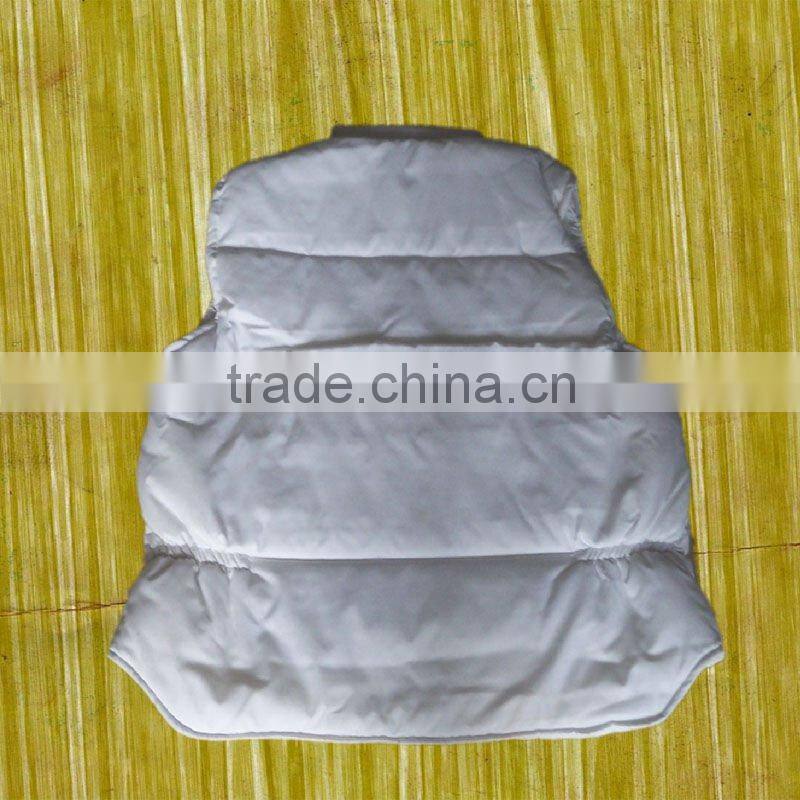 Women White Color Down Padding Winter Vest