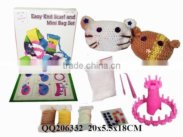 DIY wool knit play set ear muffs