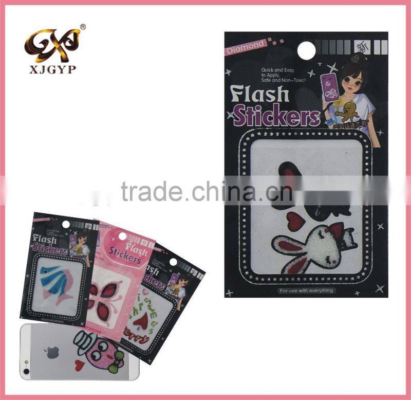 glitter temporary tattoo sticker for kids/customized body glitter tattoo stickers/glitter 3d sticker