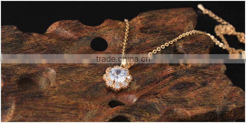 Artificial crystal gold ring necklace 2pcs set women bijoux accessories 2015