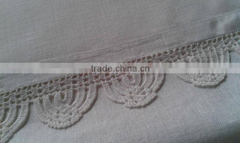 Crochet lace cotton table runner