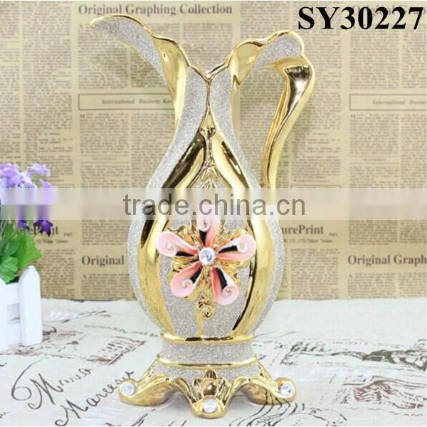 2015 galvanized new design ceramic vase