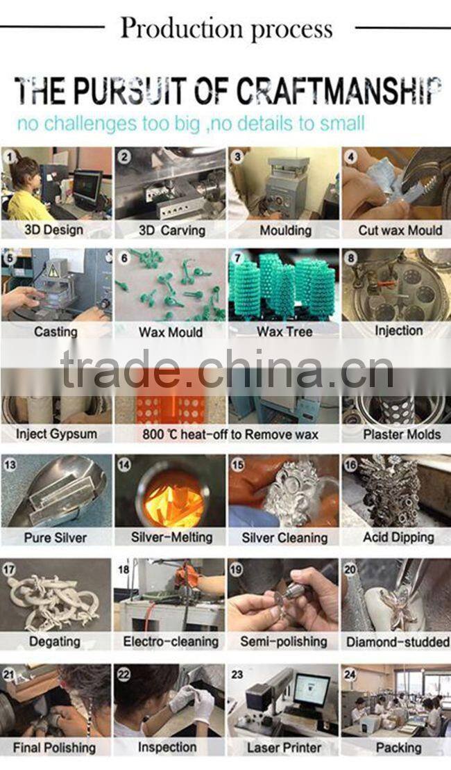 925 silver factory wholesale turkish silver jewelry with hamsa hand zircon stone pendant