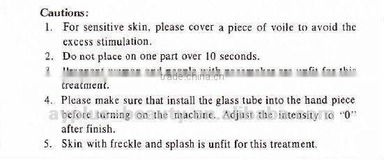 beauty equipment high frequency AYJ-H074 CE