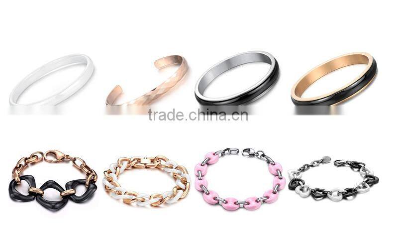 NSSL156 Double ropes high quality heavy men's gold black stainless steel leather bracelet