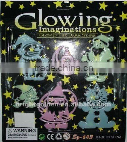 Noctilucent number flash wall sticker