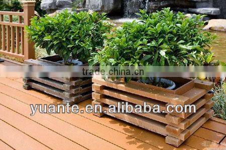 Colourful and insect-proof building material, yuante wood plastic composite/wpc flower box