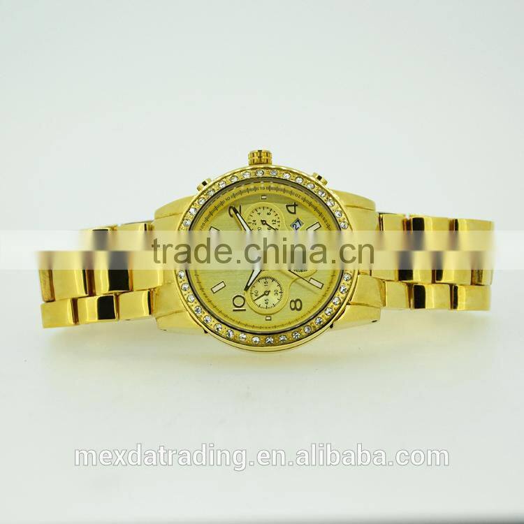 water resistant gold plated branded wrist watches