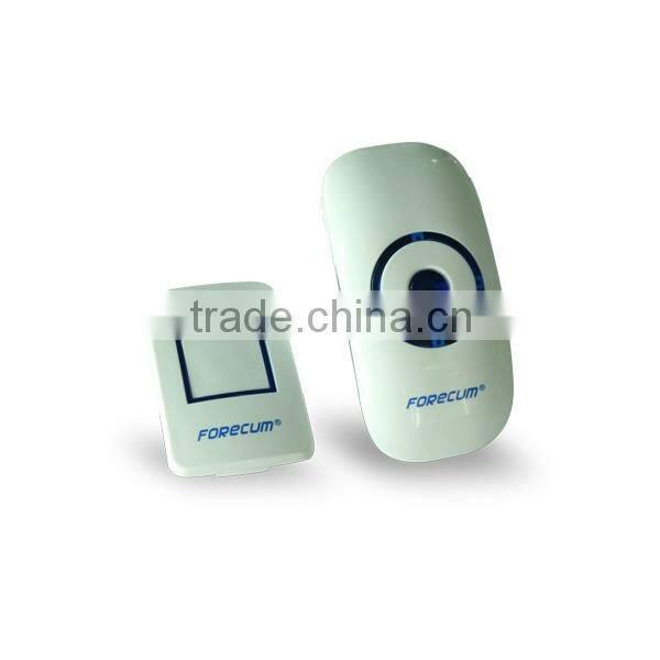 Smart Intelligent Wireless Doorbell Waterproof with One Receivers Door Bell 32 Chimes Song 100m Range for Home