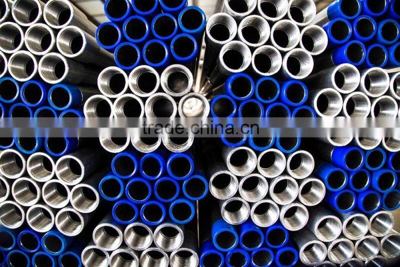 aluminum round tube with threaded pipe fittings