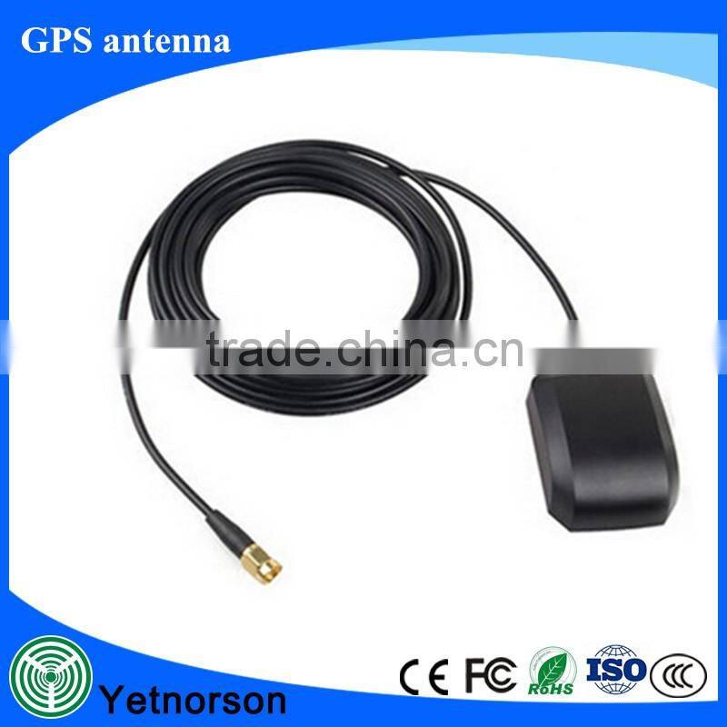 Active GPS Antenna 3-5V 28dB 5 meter SMA male /Fakra C