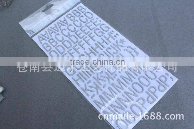 2014 New 3D Sticker crystal diamond Glitter powder sticker