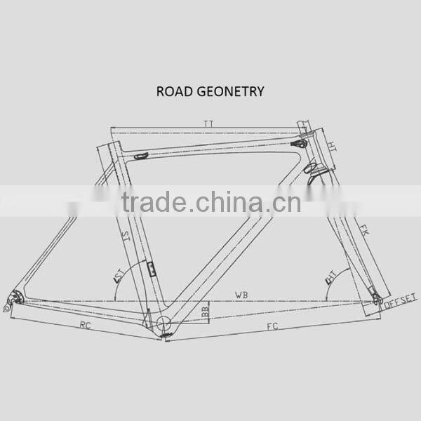 High performance! 700C 100% carbon 48 50 52 54 56 cm BSA68 road bicycle frame