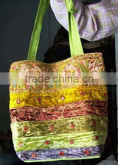50 Pcs Lot Cotton Handmade Tribal Design Shoulder Bag/Girls College Bag