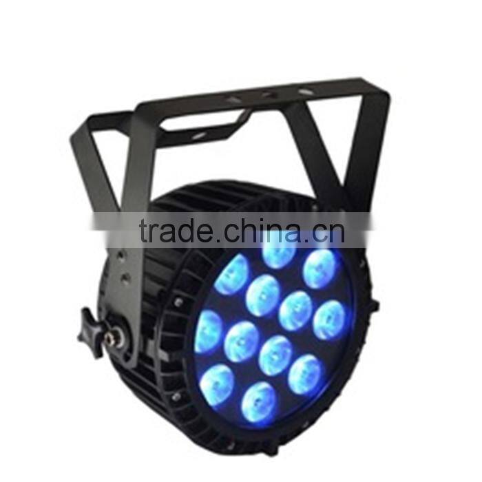 led 12*12w stage lighting led slim flat par use for show