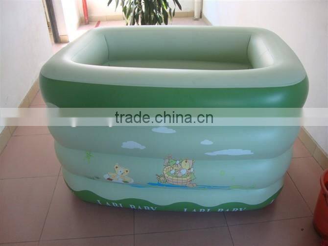 rectangle shape inflatable babies swim pool