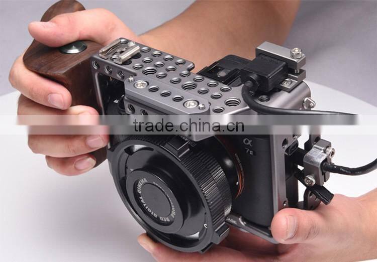 TILTA ES-T17A S0ny Alpha A7S II A7R II Mk2 Lightweight rig Cage Baseplate HDMI Wooden Handle