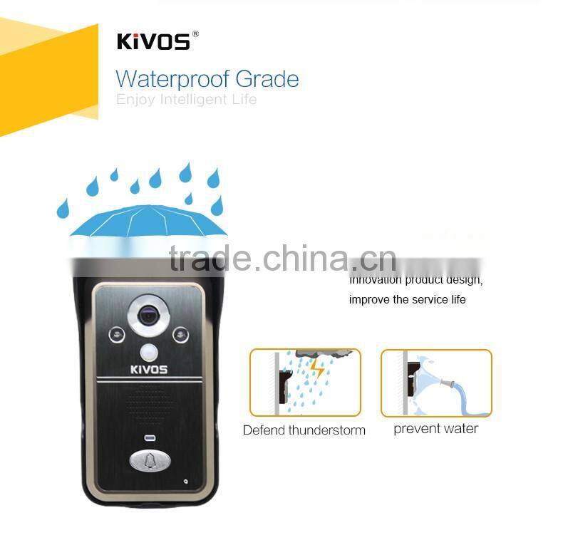 2.4g Wireless home security video door phone handset villa kit