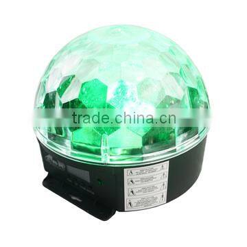 New Good product Pro 6PCS 3W RGBWYP Crystal Magic Ball LED Disco Light