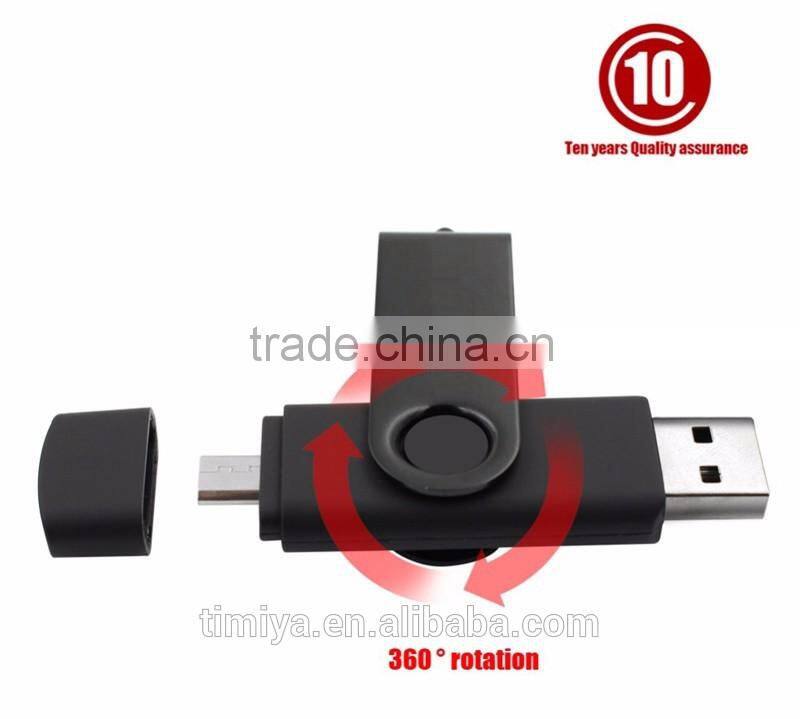 Super 2 In 1 OTG Micro USB Flash Drive 64GB Classic Style For Mobile Smart Phone Tablet Computer Player TV DVD Etc (Golden)