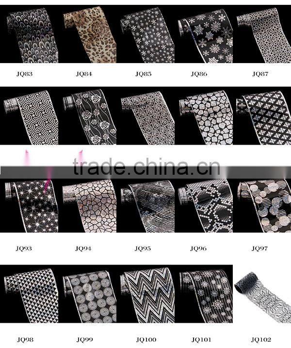New fashion nail art color transfer foil with 200+ colors design