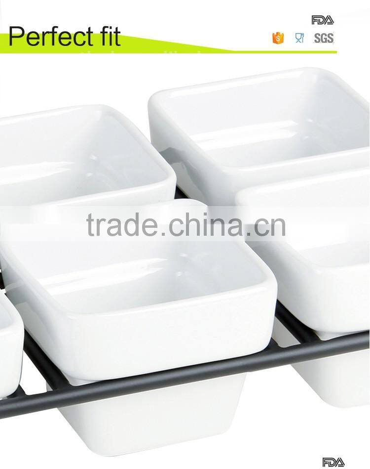 Porcelain samll buffet bowl with stand