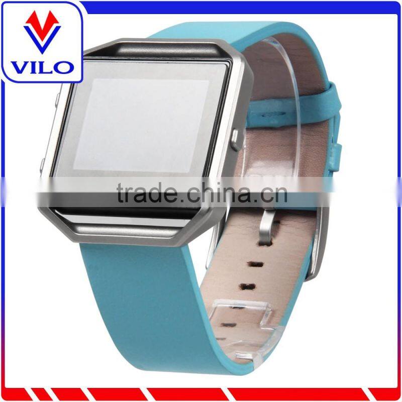 2016 New Style Luxury Genuine Leather Watch Band Strap Bracelet for Fitbit Blaze