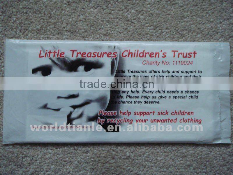 2013 HOT SALES! Printed Charity bag for donation