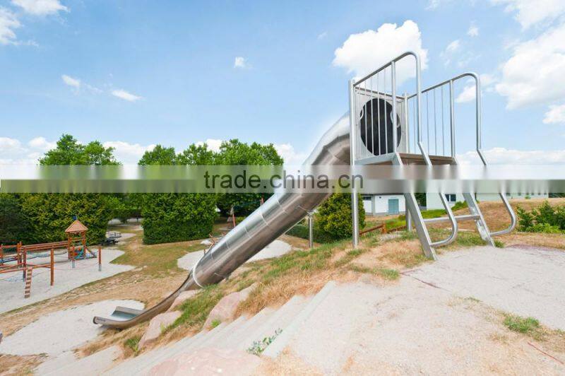 Cusomized playground stainless steel tube slide