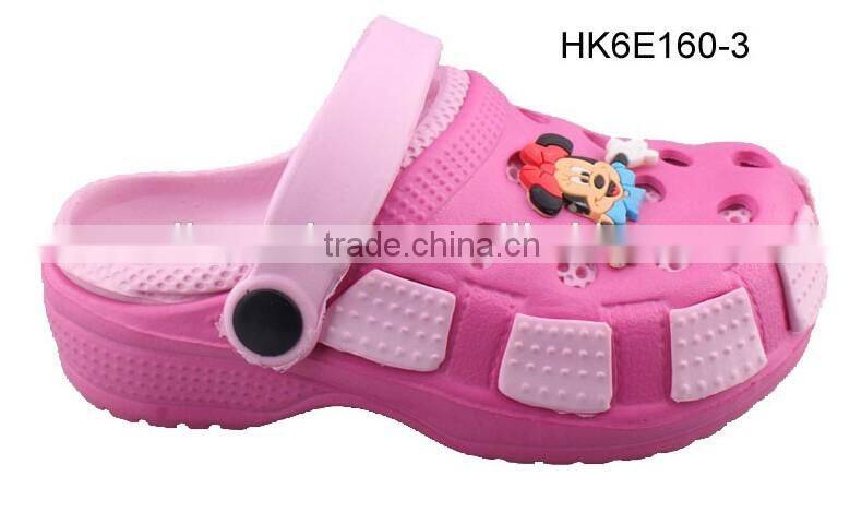 2016 Double layer colorful printing upper Kids clogs, Anti Skiding Dots clogs