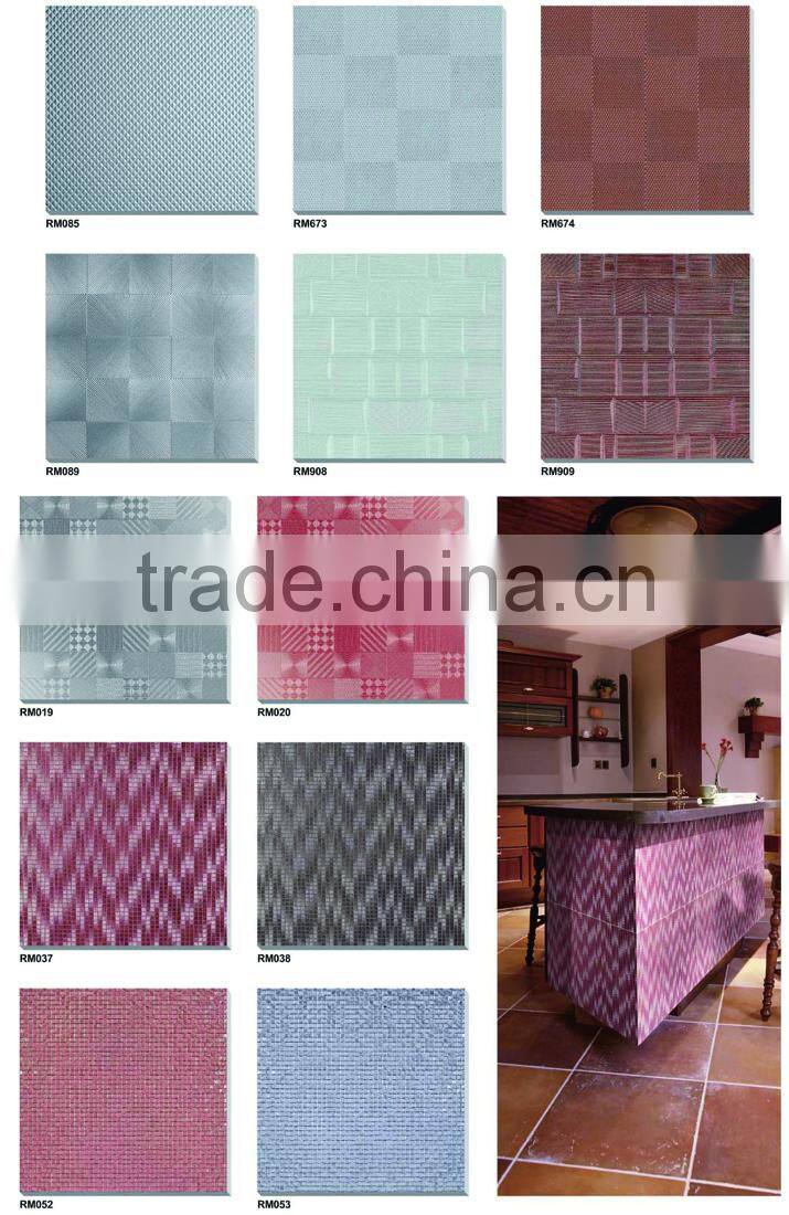 non slip 3d Glazed metal metallic ceramic floor tile price 60x60