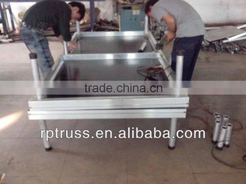 2015 RP very strong mobile aluminum stage for sale with 4 adjustable legs