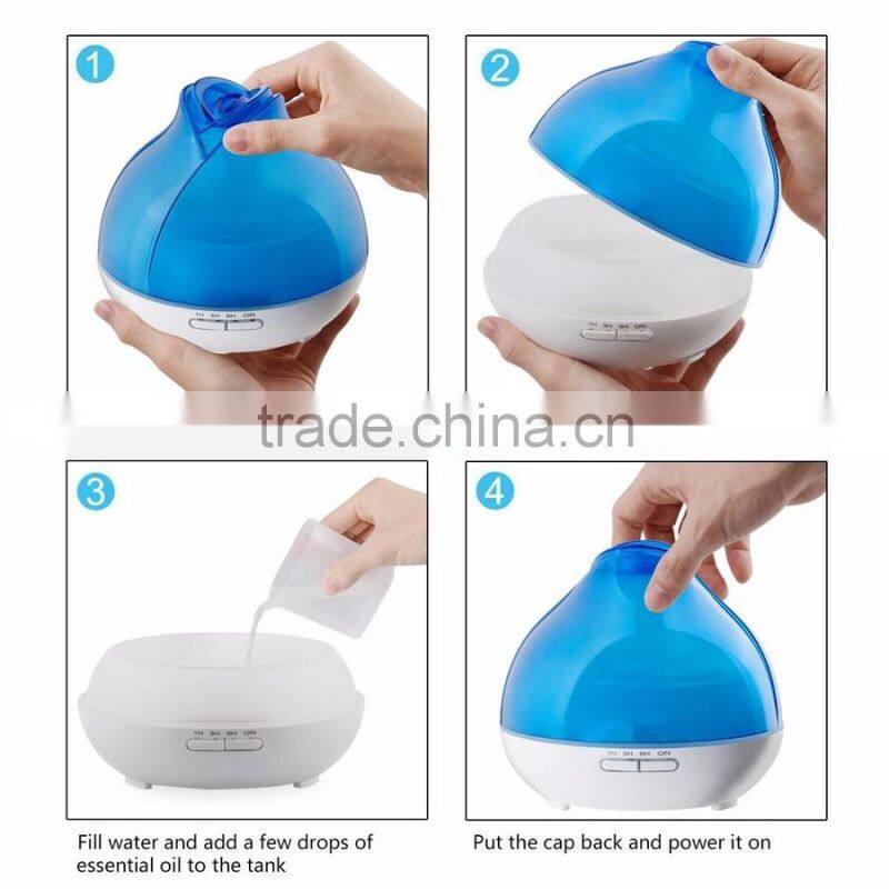 Aroma Diffuser Ionizer Silent Ultrasonic Aromatherapy Diffuser led light oil aroma diffuser