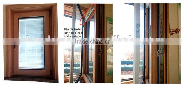 German wood double glazed inward swing window door design
