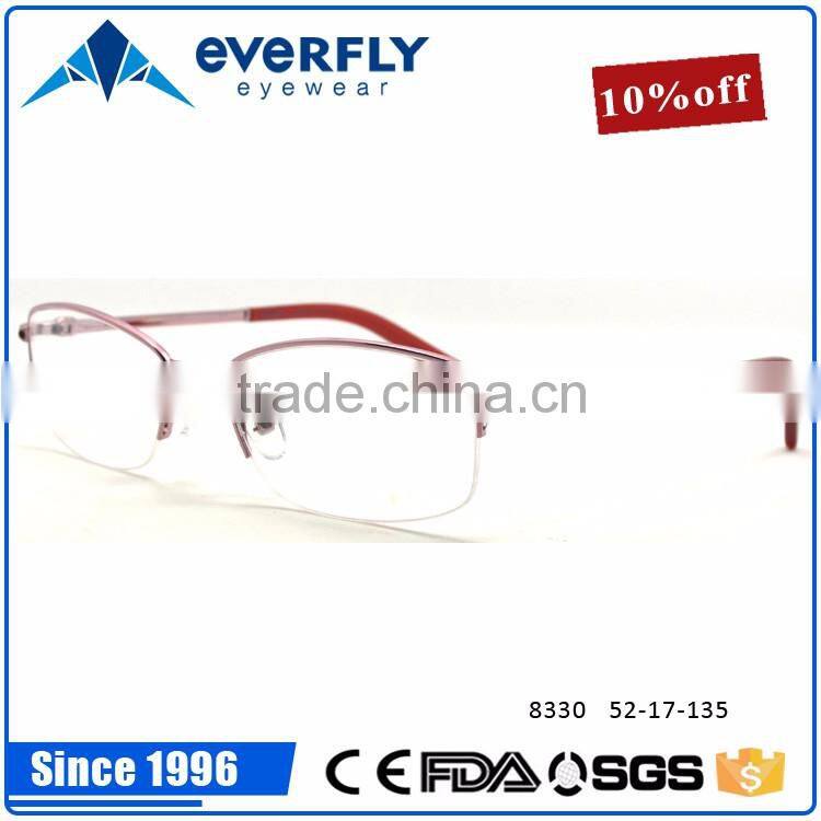 2016 new arrival collection women lady style frames hot selling metal alloy optical spectacle frames for distribution price