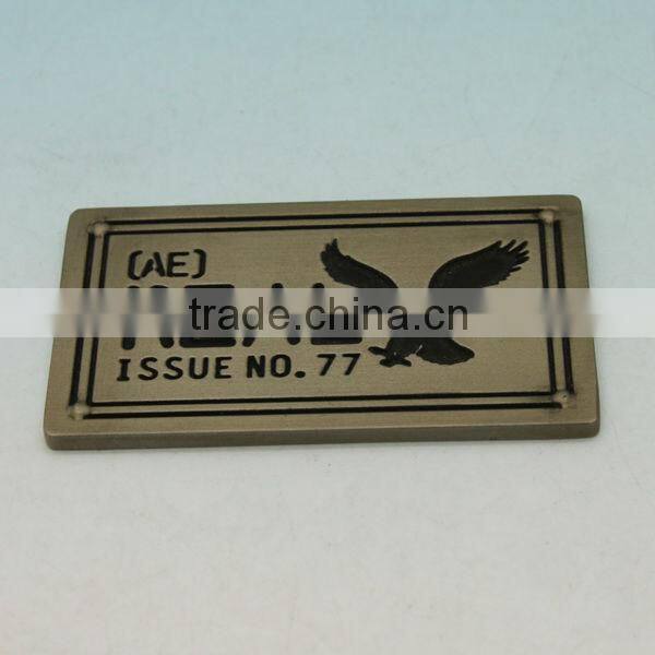 personalised small decorative metal plates for door,bag/street sign plate