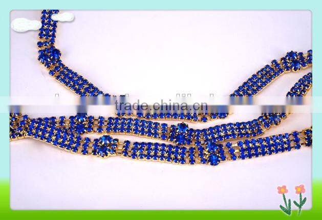 Cheerfeel Wholesale and custom rhinestone chains for shoes decoration