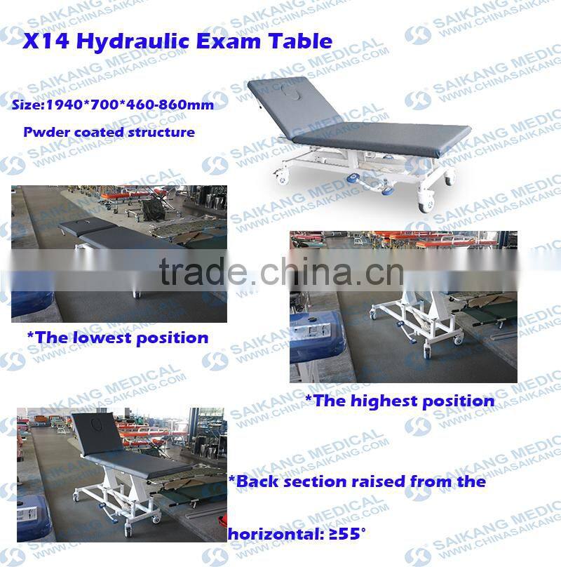 X14 Hydraulic Exam Table Medical Massage Bed SAIKANG