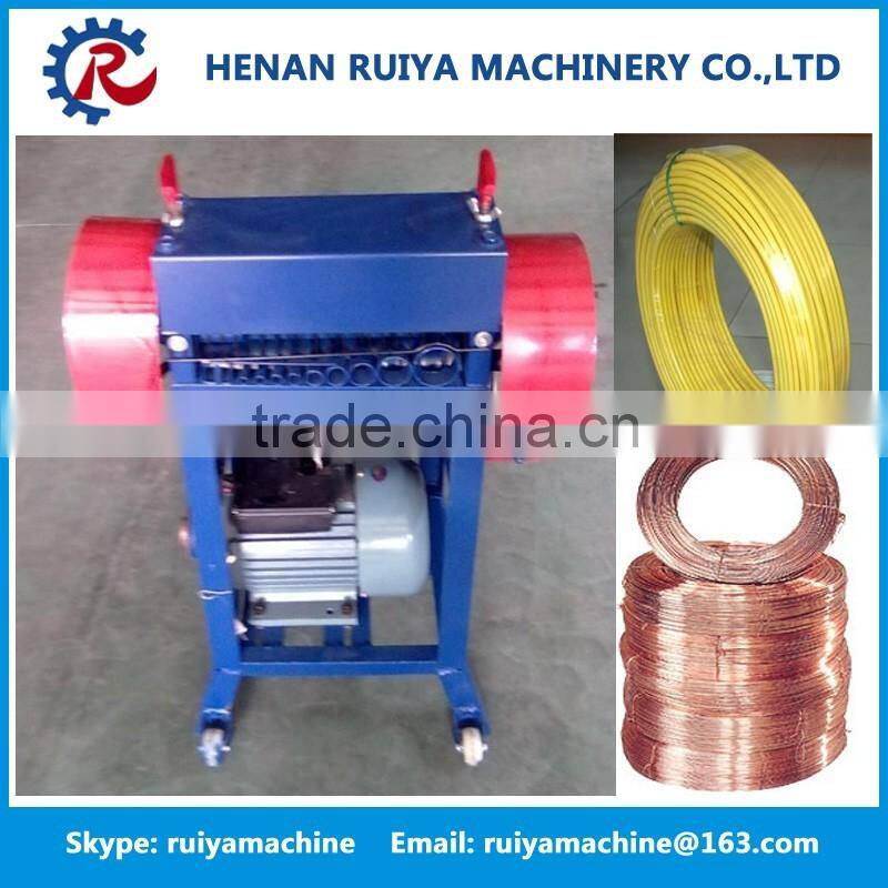 Mini automatic copper wire recycling machine/Scrap wire stripping machine/waste wire peeling machine