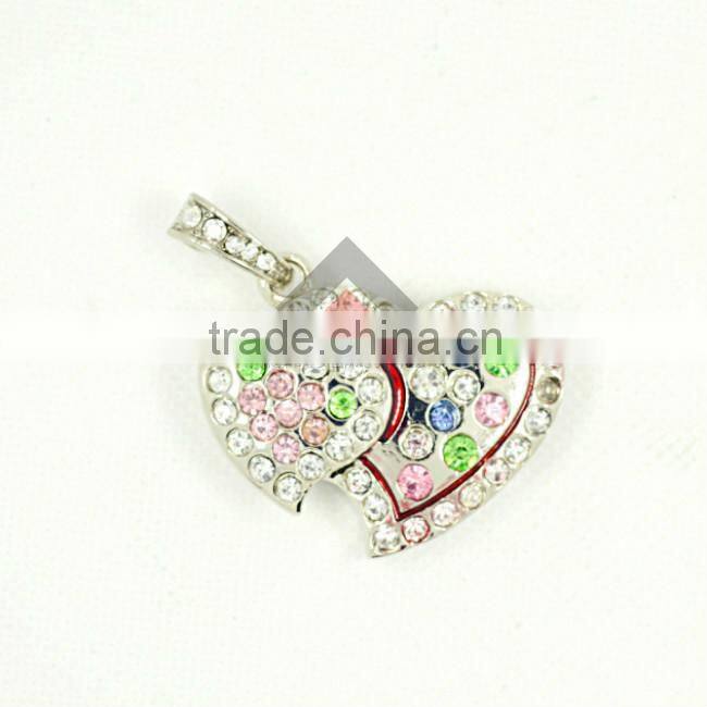Heart Shape Jewelry USB Flash Drive 16GB