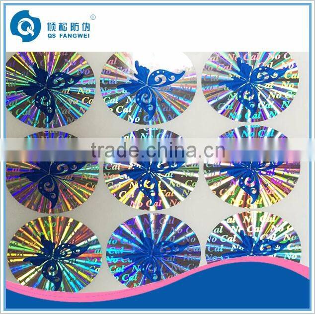 Adhesive warranty VOID screw holographic adhesive letters label stickers