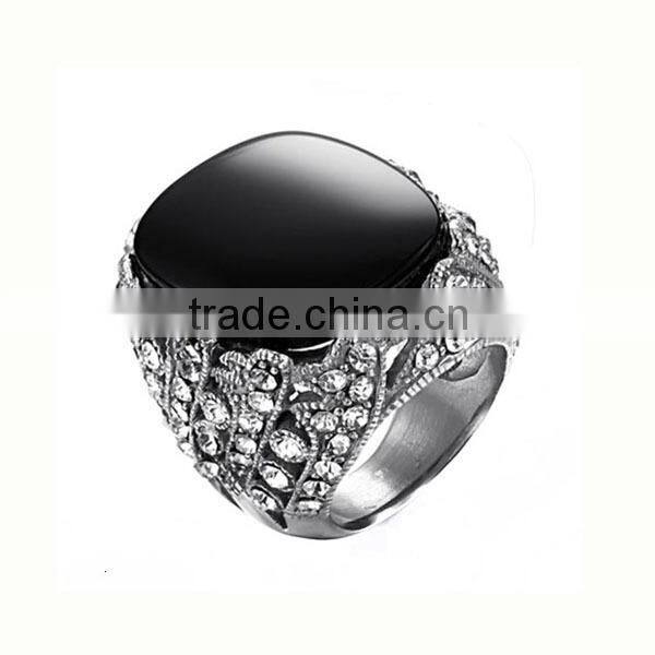 New design Fashion 316L stainless steel Heart shaped Ring LR9448