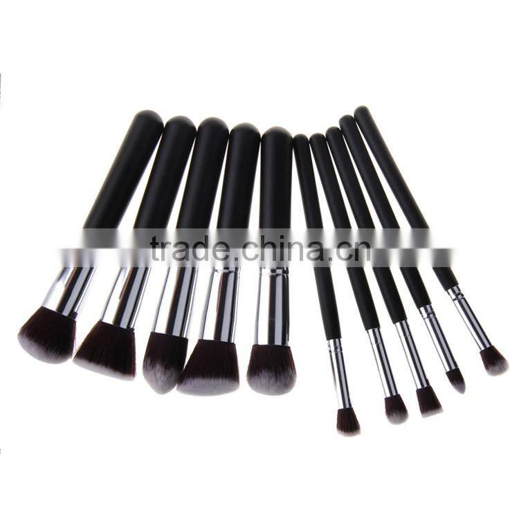 Professional Make Up Brushes 10 PCS Makeup Brushes Classic Matte Black Makeup Brush Set Beauty Makeup Tools & Accessories
