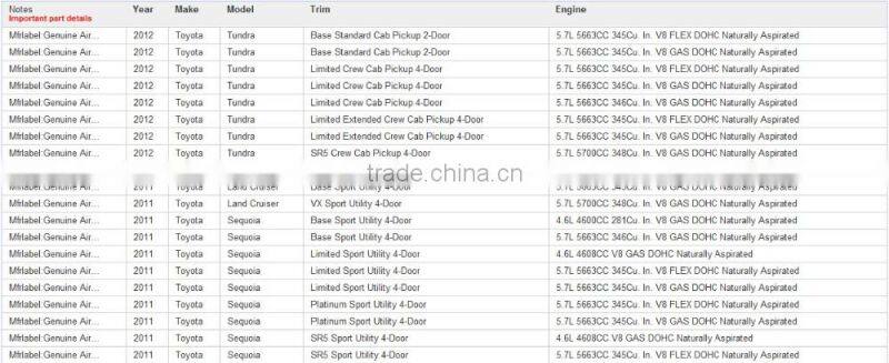 High quality air filter cabinfilter for 17801-38030 1780138030