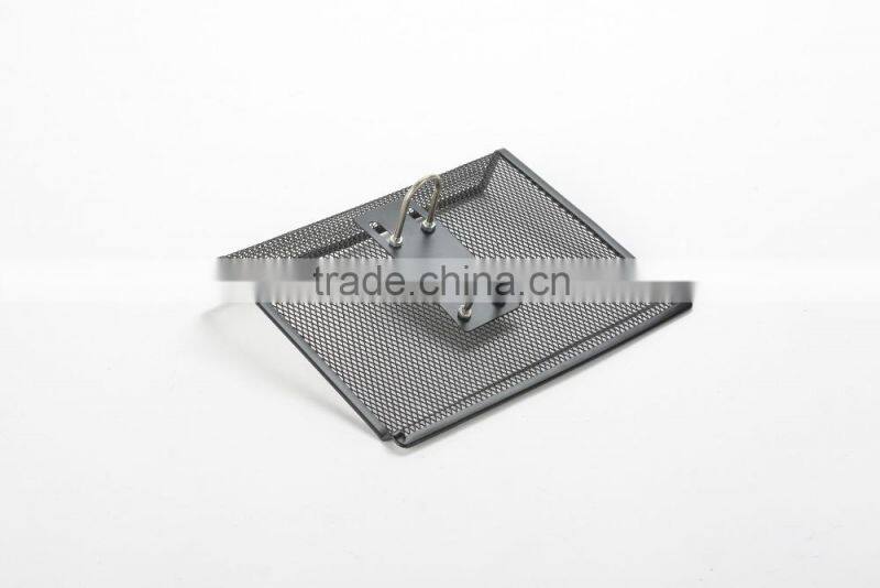 metal mesh power coated black office desktop calender stand