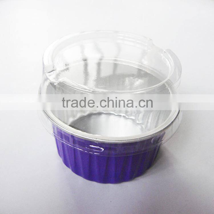 aluminum foil christmas pudding cup with lid in guangzhou