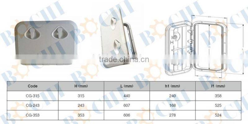 BOCHI Rectangular ABS Plastic Yacht Hatch