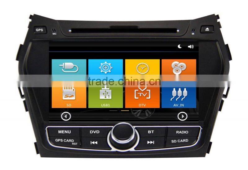touch screen stereos audio type player multimedia navigator car stereo for Hyundai ix45 gps