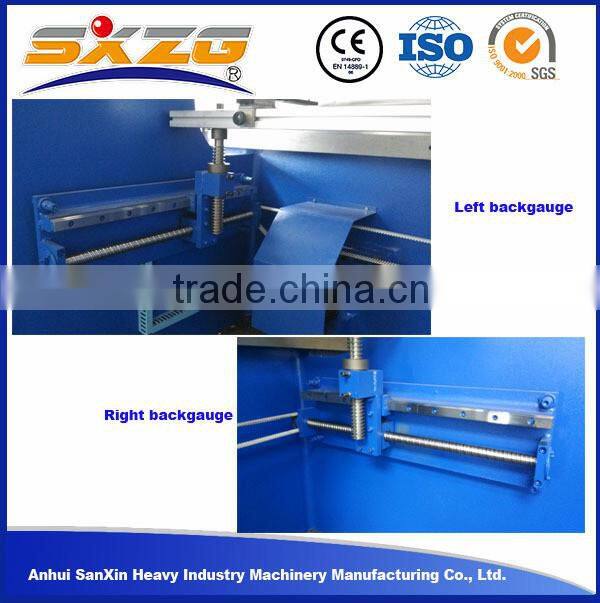 Hydraulic press brake machine for bending metal plate