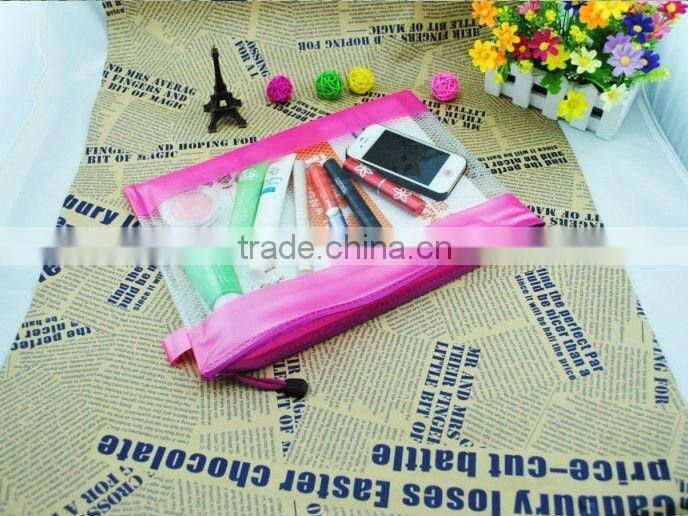 Fashion Clear PVC Plastic Bag With Zipper